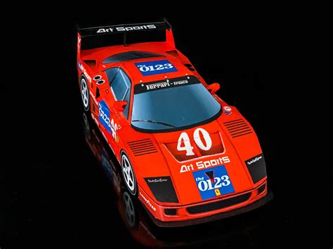Ferrari F40 LM Imsa Topeka #40 Papercraft 1:24