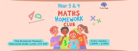 Year 3 & 4 Maths Homework Club, Brampton Museum, Newcastle-under-lyme ...