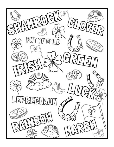FREE St. Patrick's Day Coloring Pages for Kids — xoxoerinsmith.com