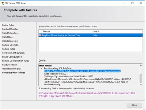 SQL Server 2019 Poly Base 的图像结果