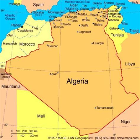 阿尔及利亚政治地图 向量例证. 插画 包括有 摩洛哥, 海洋, 聚集地, 卡迪士, 拉巴特, 阿尔及利亚 - 32988113