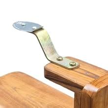 MDT India® Polished Real Teak Wood Table Top Coconut Scraper Thengai ...