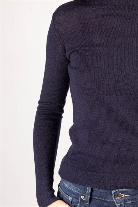 Slim Fit Cashmere Sweater KAREN – 100% Italian 1-Ply Navy - Krista Elsta