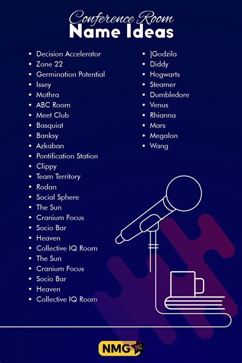conference room name ideas