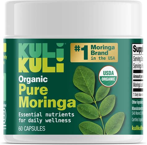 Amazon.com: Kuli Kuli Organic Moringa Capsules [60 Count] - Premium ...