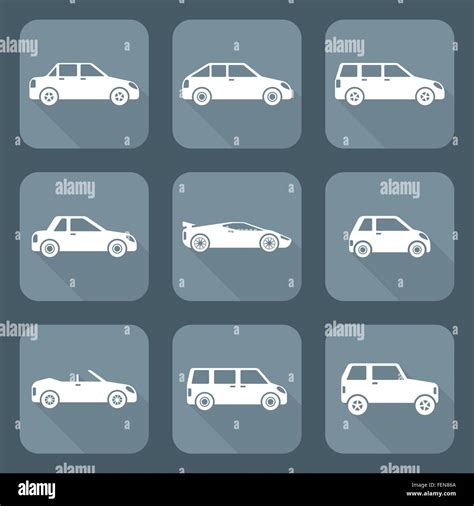 White saloon cars Stock Vector Images - Alamy