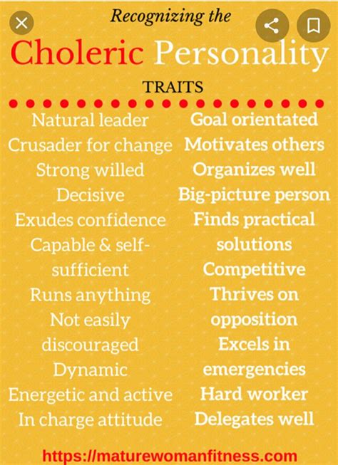 Temperament Test Choleric