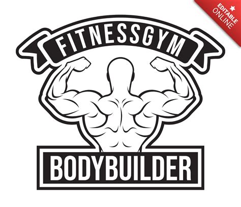 Fitness Gym Logo Design Template Black | Free Design Template