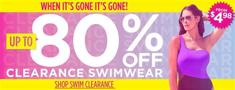 When it's gone it's gone! up to 80% off clearance swimwear shop swim ...