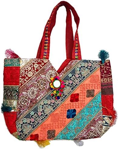 Buy SUMERA WARQ Rajisthani Jaipuri Handicraft Women's Huge Patch Work ...