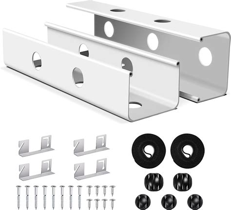 Buy 2 Pack Cable Management Under Desk, Large Capacity Under Desk Cable ...