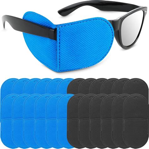 Amazon.com: 24Pcs Eye Patches for Glasses, Reusable Medical Eye Patch ...