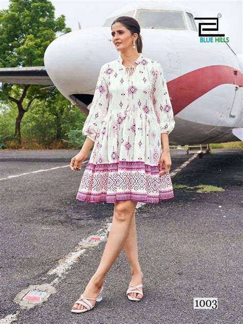 Blue Hills Netflix Frock Style Short Kurti Latest Catalog New Catalog