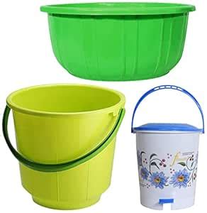 Kuber Industries Leaf Printed 40 Lt. Multipurpose Unbreakable Plastic ...