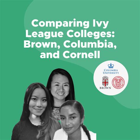 Comparing Ivy League Colleges: Brown, Columbia, Cornell
