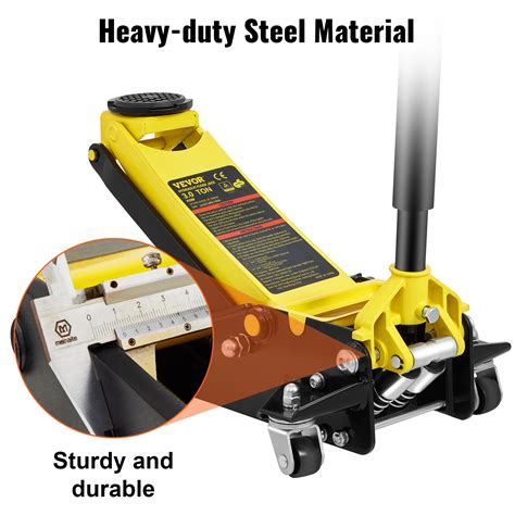 VEVOR Low Profile Floor Jack 3 Ton Heavy Duty Steel Dual Piston | VEVOR US