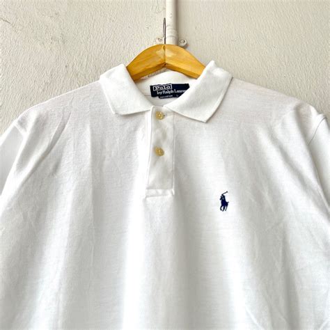 Polo Ralph Lauren White Polo Tee Shirt, Men's Fashion, Tops & Sets ...