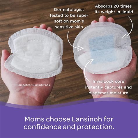 Lansinoh Disposable Nursing Pads for Breastfeeding, 60 Pieces - Afya ...