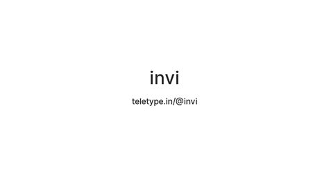 invi — Teletype
