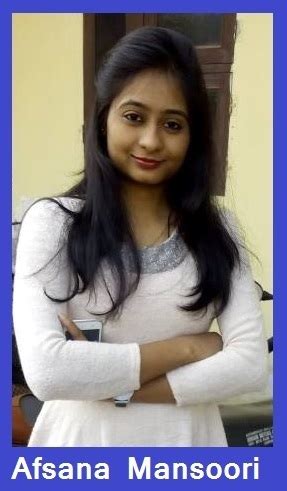 Who is Afsana Mansori ??? - Brainly.in