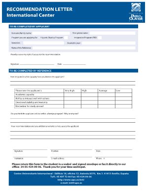 Fillable Online Recommendation_letter Fax Email Print - pdfFiller