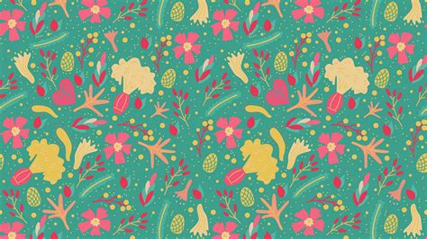 Download wallpaper 1920x1080 flowers, pattern, patterns, colorful full ...