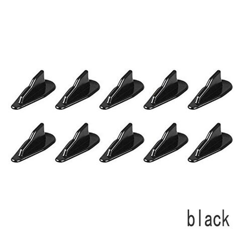 Buy 10Pcs Universal PP EVO-Style SharkFins Spoiler Wing Kit Roof Vortex ...