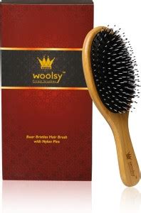 Woolsy™ Boar Bristles Hair Brush ~ India's No.1 Quality Hair Care Brand ...