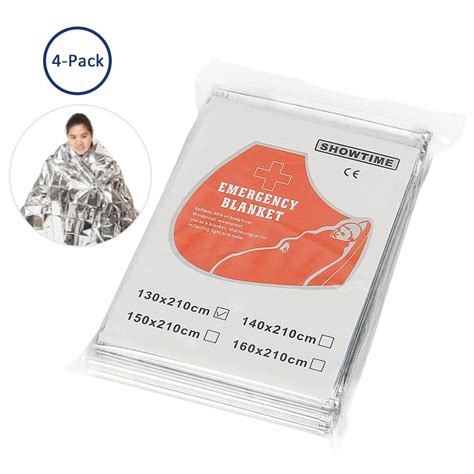 Haiyang Emergency Blanket, Emergency Preparedness Survival Bag Silver ...