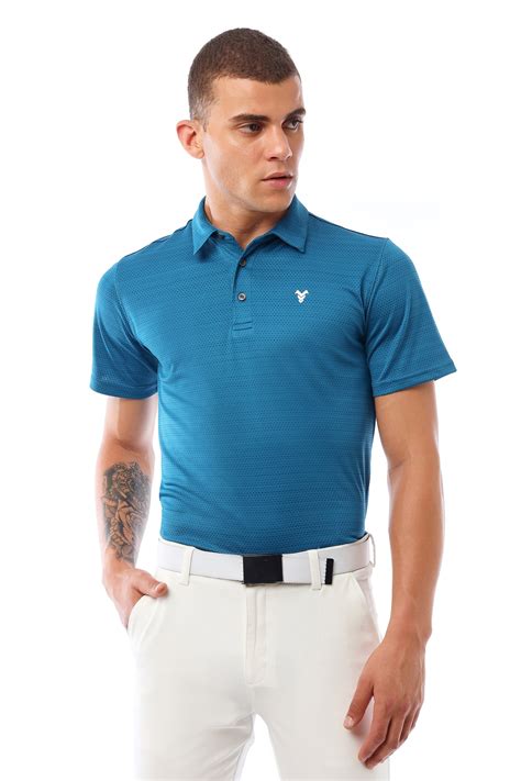 Honeycomb Polo Blue T-shirt