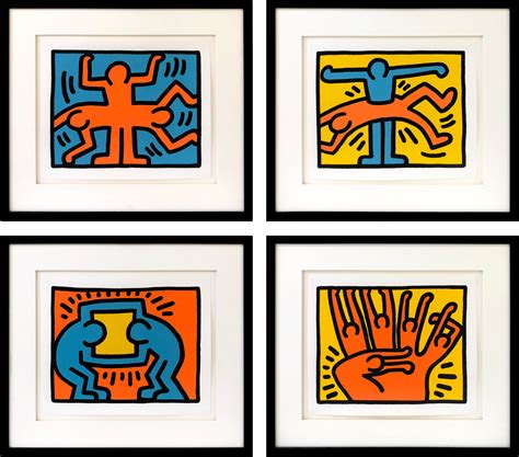 Keith Haring - Pop Shop VI (complete set of 4 screen prints) For Sale ...