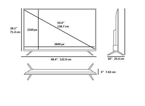 55寸和43寸电视对比照,43寸和55寸大小比较图 - 伤感说说吧