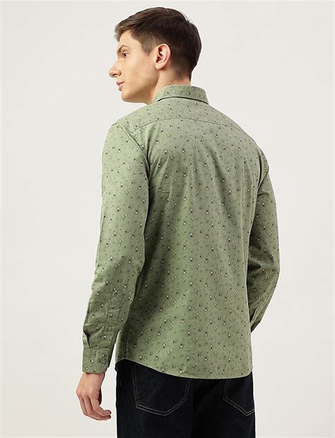 Buy Cotton Rich Floral Printed Long Sleeves Shirt at Marks & Spencer