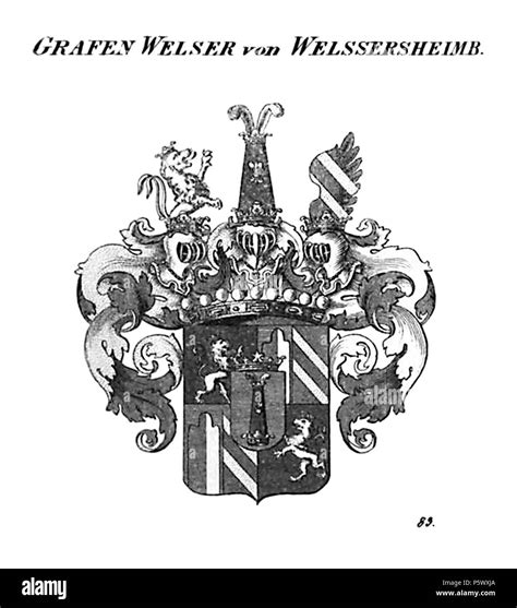 Welser coat of arms Black and White Stock Photos & Images - Alamy
