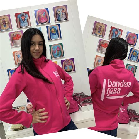 Sudadera de mujer con cremallera - Bandera Rosa