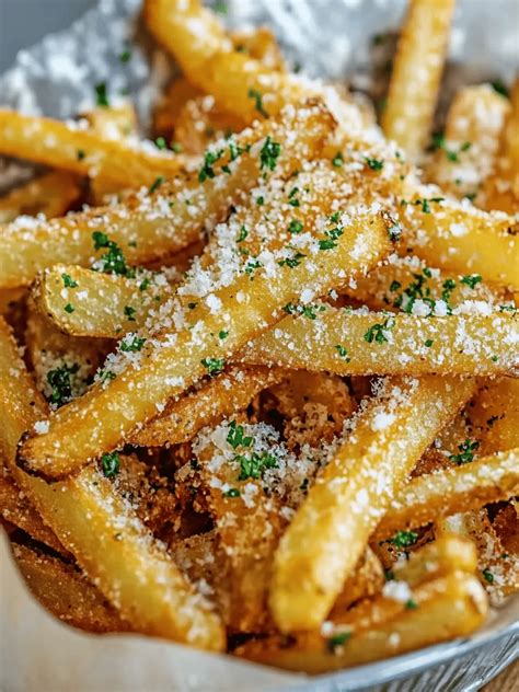 Irresistible Truffle Parmesan Fries: A Delicious Indulgence