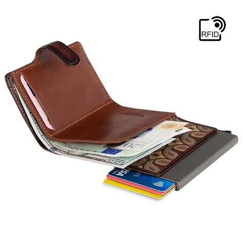 Pop Out Ejector Card Wallet by VISCONTI - Noah - AT57 - RFID Slim ...