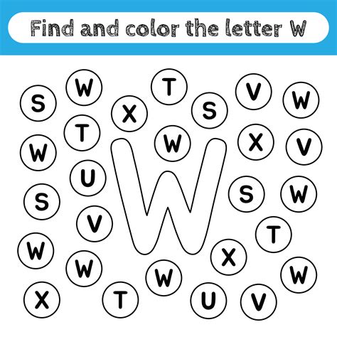 Letter W Worksheet