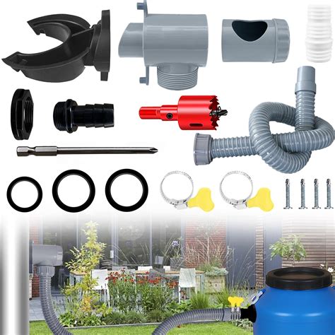 Buy Rainwater Diverter Kit, Water Butt Filler Kit for Downpipes ...