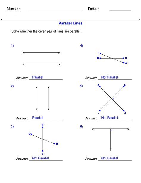 Image result for Identifying Parallel Lines