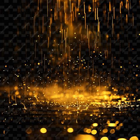 Premium PSD | Heavy Gleaming Rain With Thick Haze and Yellow ...