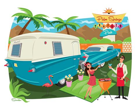Palm Springs Camping | Spring camping, Palm springs, Vintage travel ...