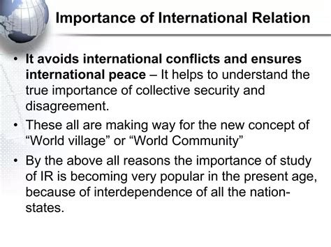 Importance Of International