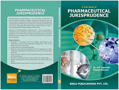 Birla A Text Book of Pharmaceutical Jurisprudence : Dr. S.P. Agarwal ...