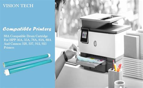 VISION TECH Laser Printer OPC Drum for Use in HPP/Cannon Printer OEM ...