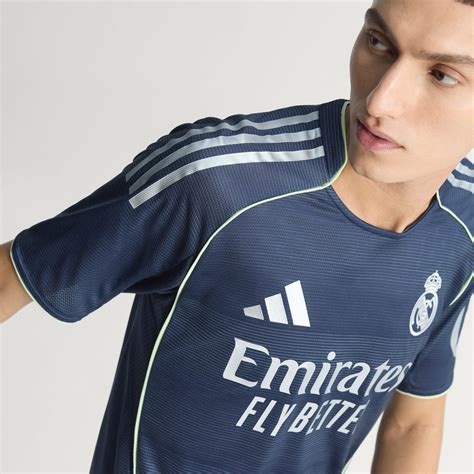 adidas Real Madrid 25/26 Away Authentic Jersey - Blue | Free Shipping ...