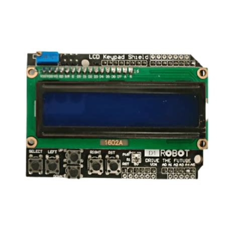 Buy 1602 LCD Board Keypad shield Online in India | Robocraze
