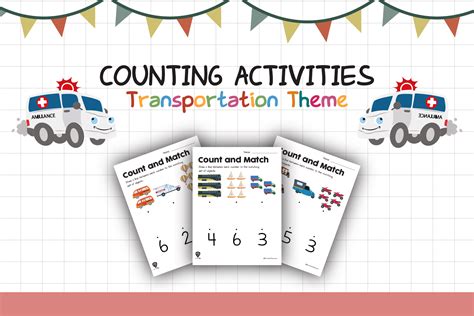 Transportation Counting Worksheet 的图像结果