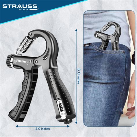 Strauss A-Shape Hand Grip | Adjustable Resistance (10KG -100KG ...