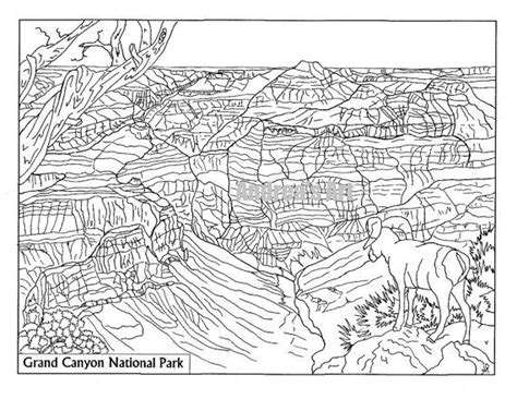 Grand Canyon National Park Coloring Page